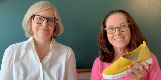 women shoe founders, Mary Sue and Caroline